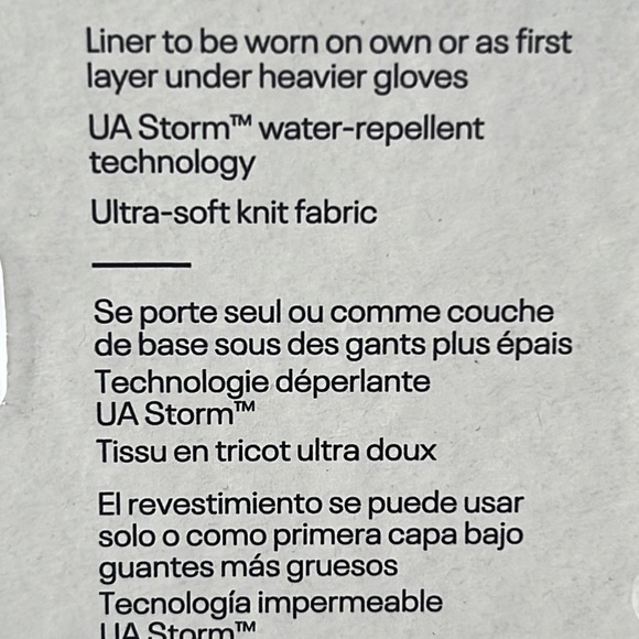 Under armour Liner Mens Gloves size XS - Picture 9 of 9